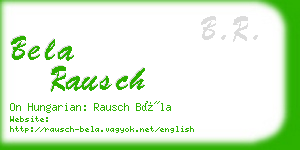 bela rausch business card